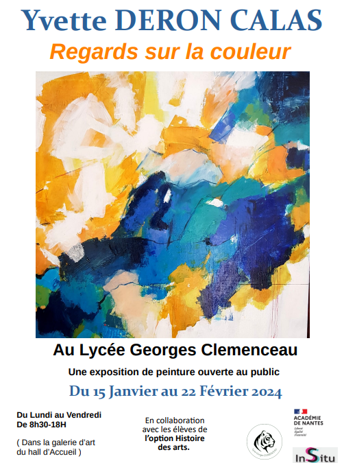 Vernissage de l’exposition « Regards sur la couleur » dans la galerie InSitu du lycée Clemenceau